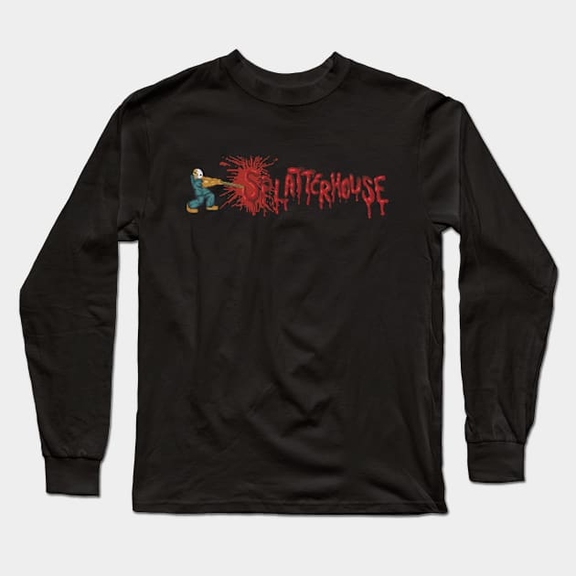 Splatterhouse Long Sleeve T-Shirt by retrogameraddict